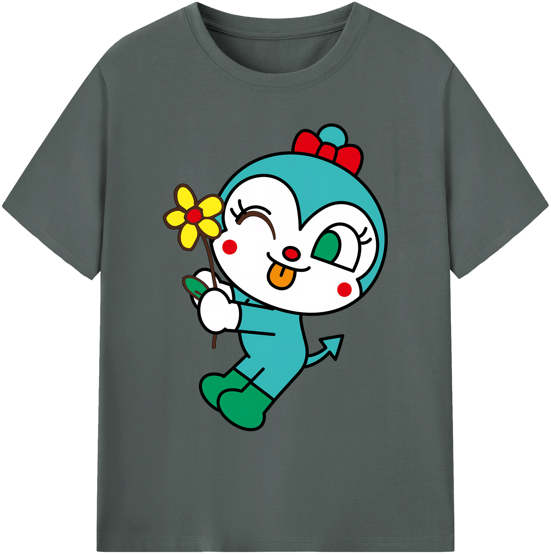 （画像用） アンパンマン Anpanman 綿100％ メンズ半袖Tシャツ｜肌触りやわらか＆通気性